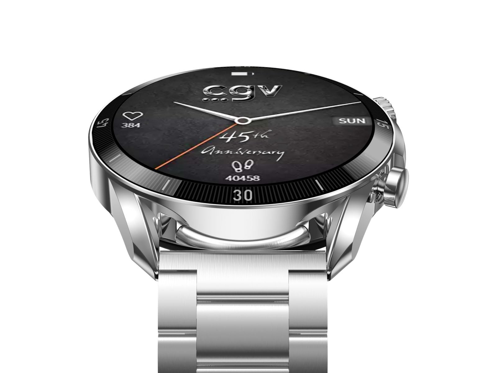 CGV | Geko Watch R Silver AMOLED HD 466X466 1,43'' wyświetlacz, połączenia Bluetooth 5.3, czas pracy 10 dni, 100 trybów sportowych, wodoszczelność IP68, monitorowanie stanu zdrowia, system Android/iOS
