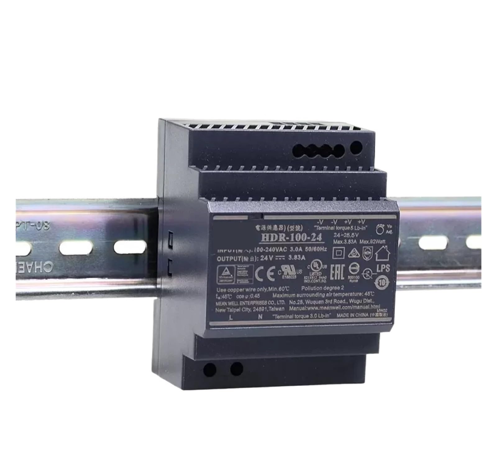 BRODEFUP Power supply HDR-100-12 HDR-100-15 HDR-100-24 HDR-100-48 12V 15V 24V 48V DC switching power supply(HDR-100-48N)