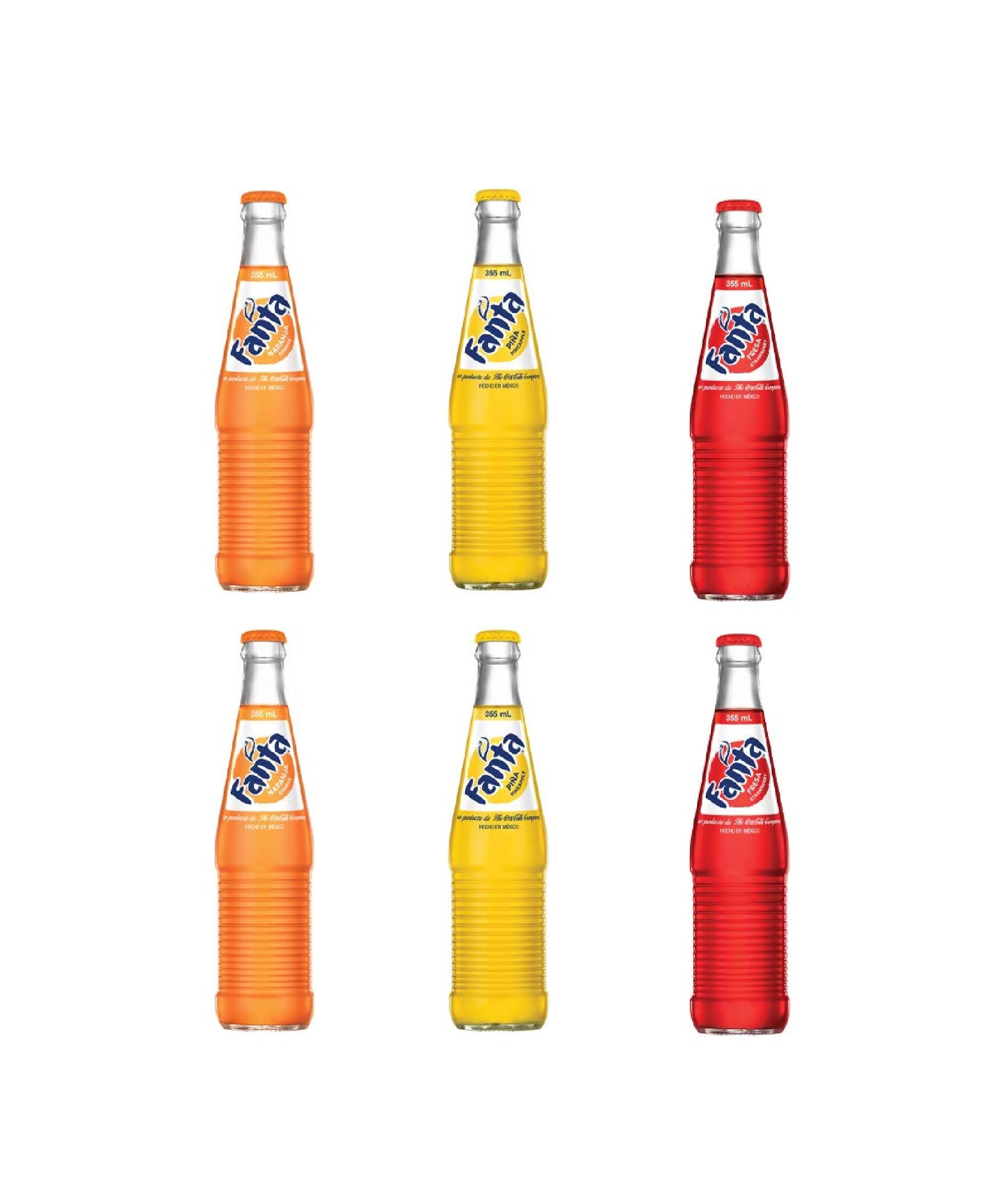 Amazon.com : SODA GLASS BOTTLES 12 oz FANTA DE MEXICO ORANGE