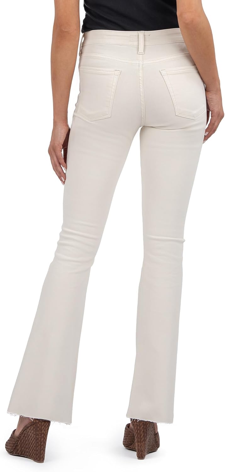 KUT from The Kloth Womens Stella High Rise Flare with Raw Hem - Image 2