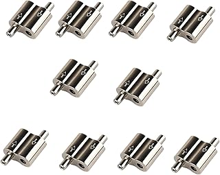 XDHLDULYK 10 Pcs Adjustable Wire Rope Clips Metal Wire Rope Cable Clamp Cable Clamp for Picture Hanging Lighting Cable Alloy Two-Way Cable Clamp