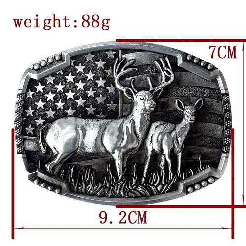 Superkred Deer Belt Buckles Men - Mens Belt Buckle - Don\'t Tread On Me Belt Buckles Men Western Cowboy