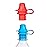 Kiddikap Original Water Bottle Topper for Toddlers - 100% Silicone Sippy Top Spout with Protective Cap makes the Bottle Top a Spill Proof Lid for Kids and Adults - 2 Pack - Original