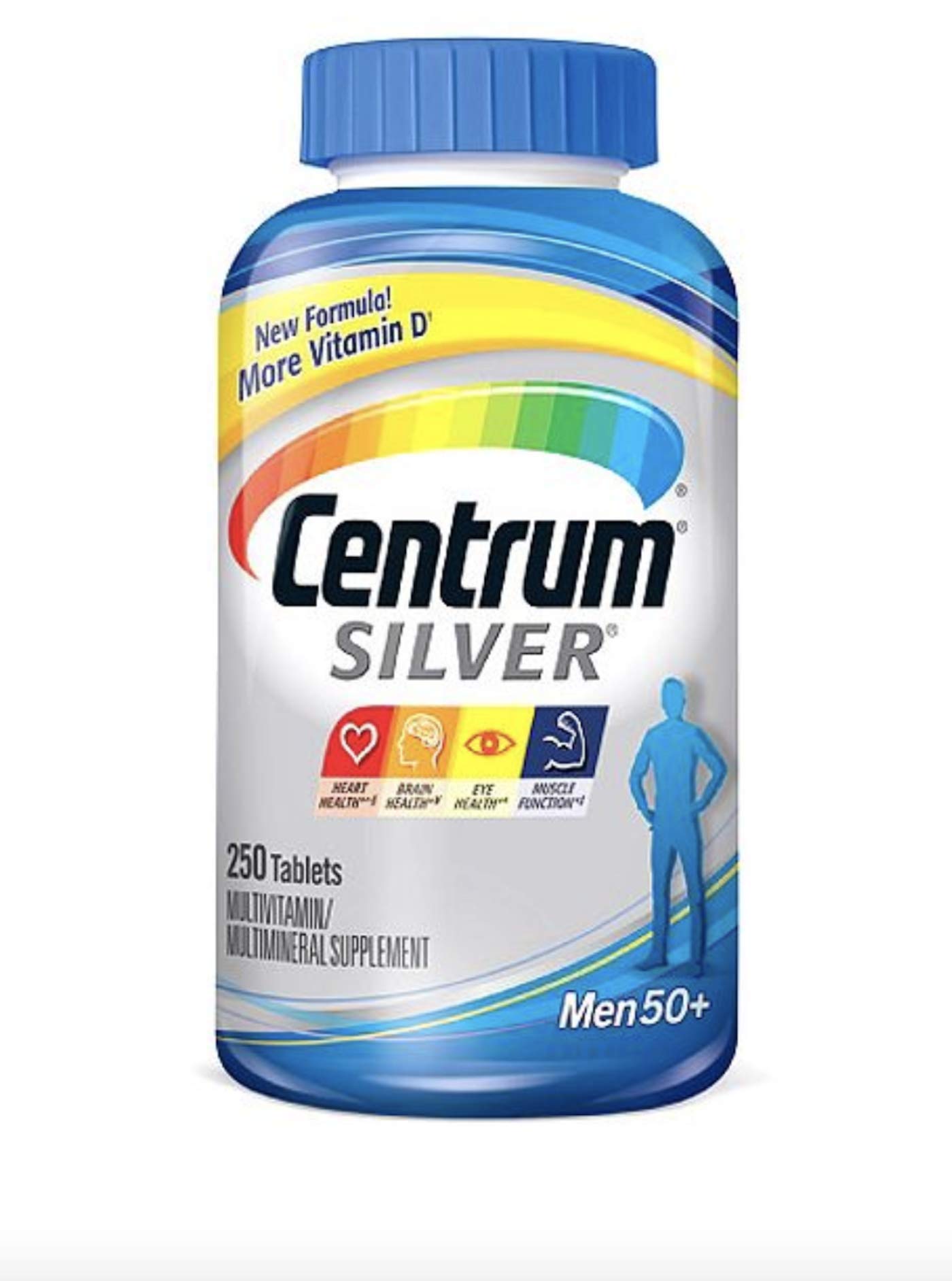 2-Pack Centrum Silver Ultra Men's Multivitamin and Multimineral 250 Tablets X 2