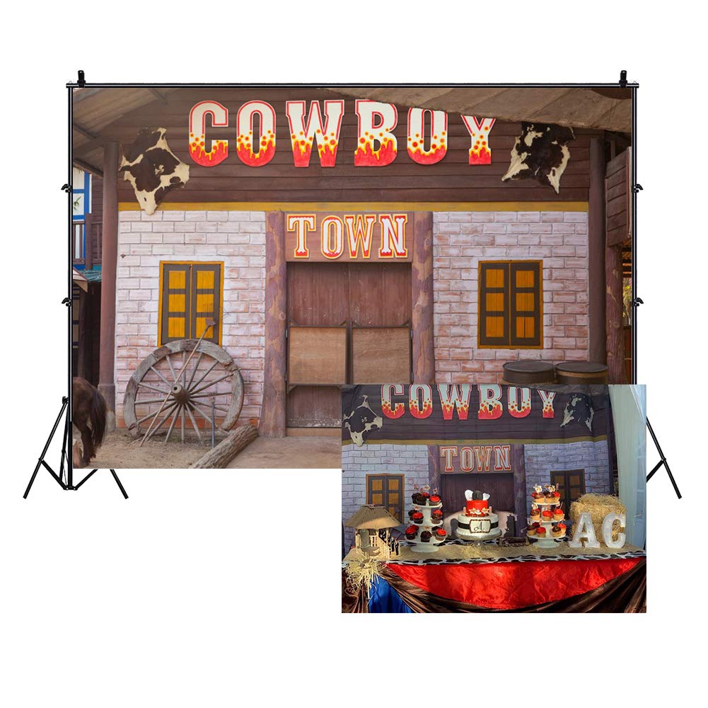 Buy LFEEY 9x6ft Country Western Barn Backdrop for Parties Wild West