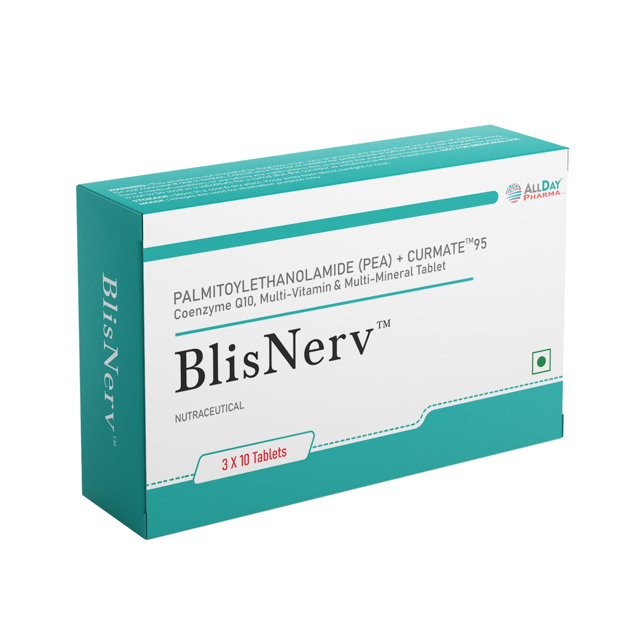 ALLDAY PHARMA BlisNerve Folic Acid with Vitamin C | Superfood with Micronutrients Vitamin C, A,B9, B12 | for Men & Women (30 Tablets)-picture-14