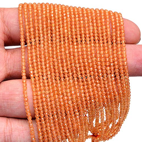 AAA rzadkie naturalne mandarynki spessartite granat kamień szlachetny fasetowane koraliki rondelle | 2 mm-3 mm koraliki 33 cm sznur | naturalne koraliki z granatu AAAA+, 2 sztuki