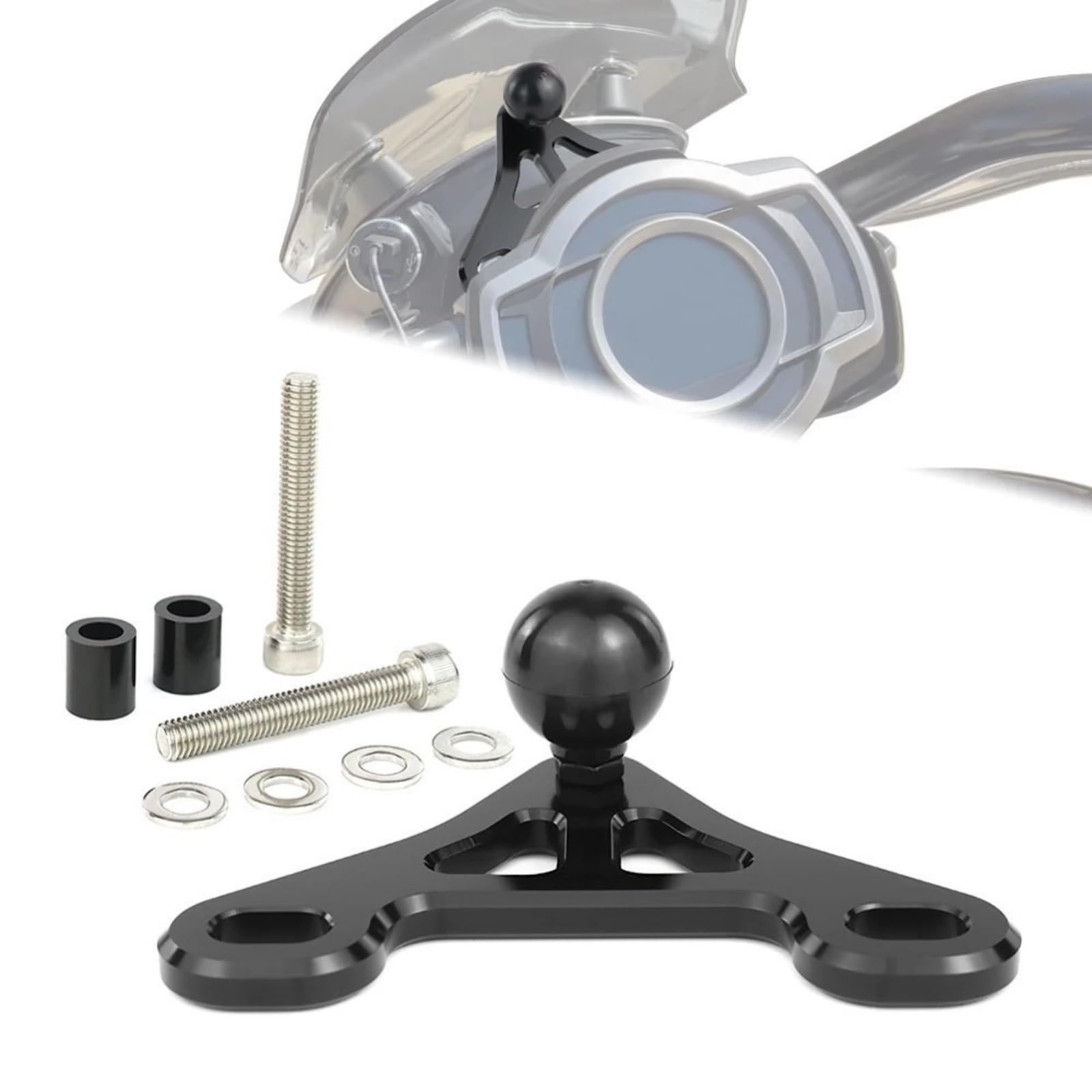 Per staffa di navigazione per moto per Triumph Rocket 3 R e GT 2020-2025 | Anodizzato, staffa di navigazione per moto