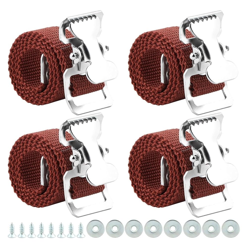 Littimoon 4PCS Drywall Stilts Straps, Leg Band Straps Drywall Foot Band Straps Kit Nylon Leg Fixation Strap Replacement Part