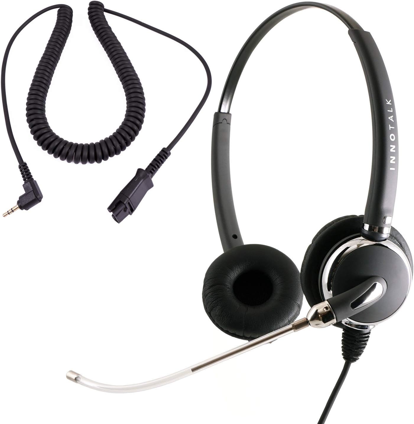 Voice Tube Mic 2.5 mm Headset Built in Quick Disconnect Compatible with Plantronics QD