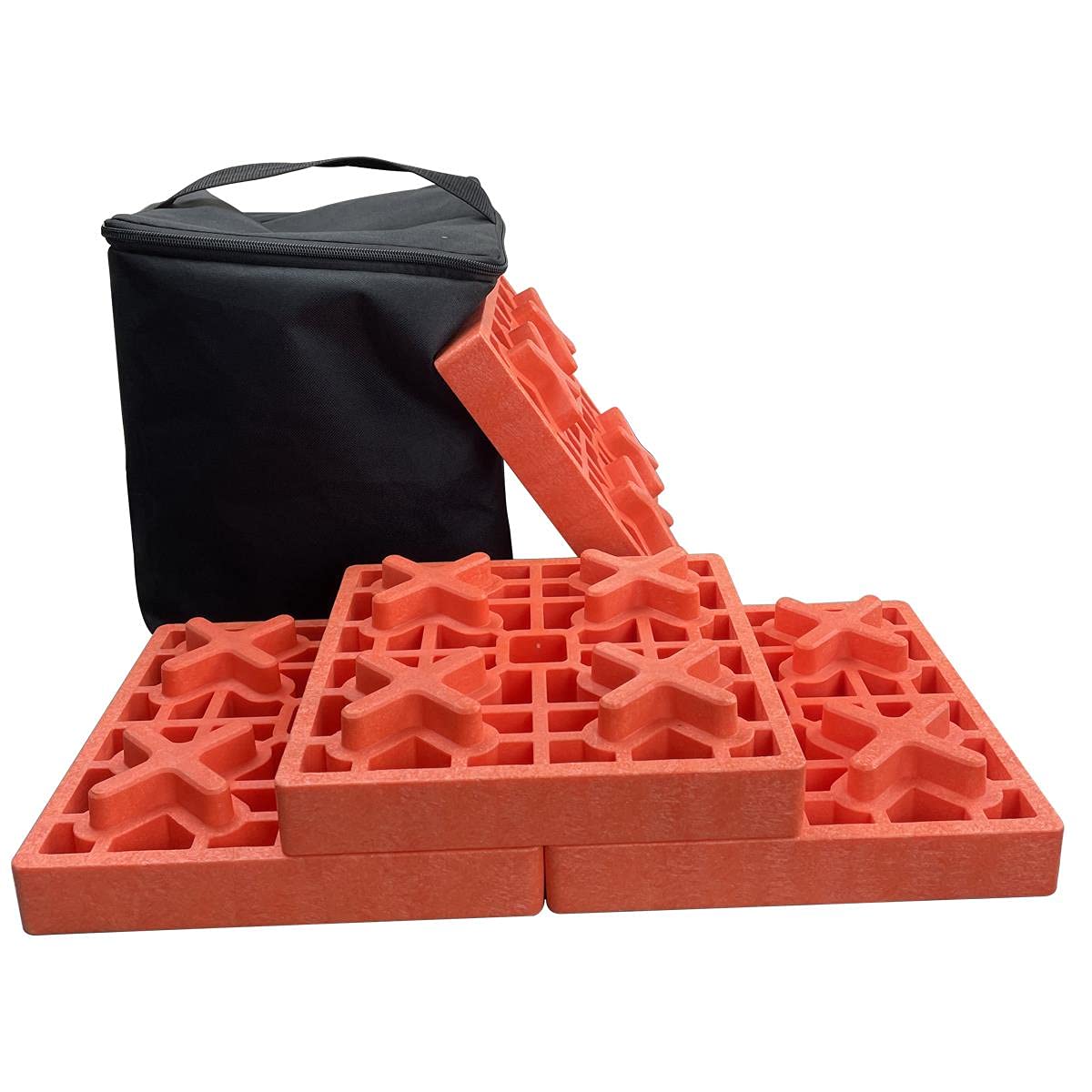 TOPWAY 6 Piezas Bloques de Soporte para Rueda de Coche, Bloques de Espuma Plástica de Nivelación para Caravanas de Servicio Pesado, Ideales para Nivelar Ruedas Individuales y Dobles, Autocaravana