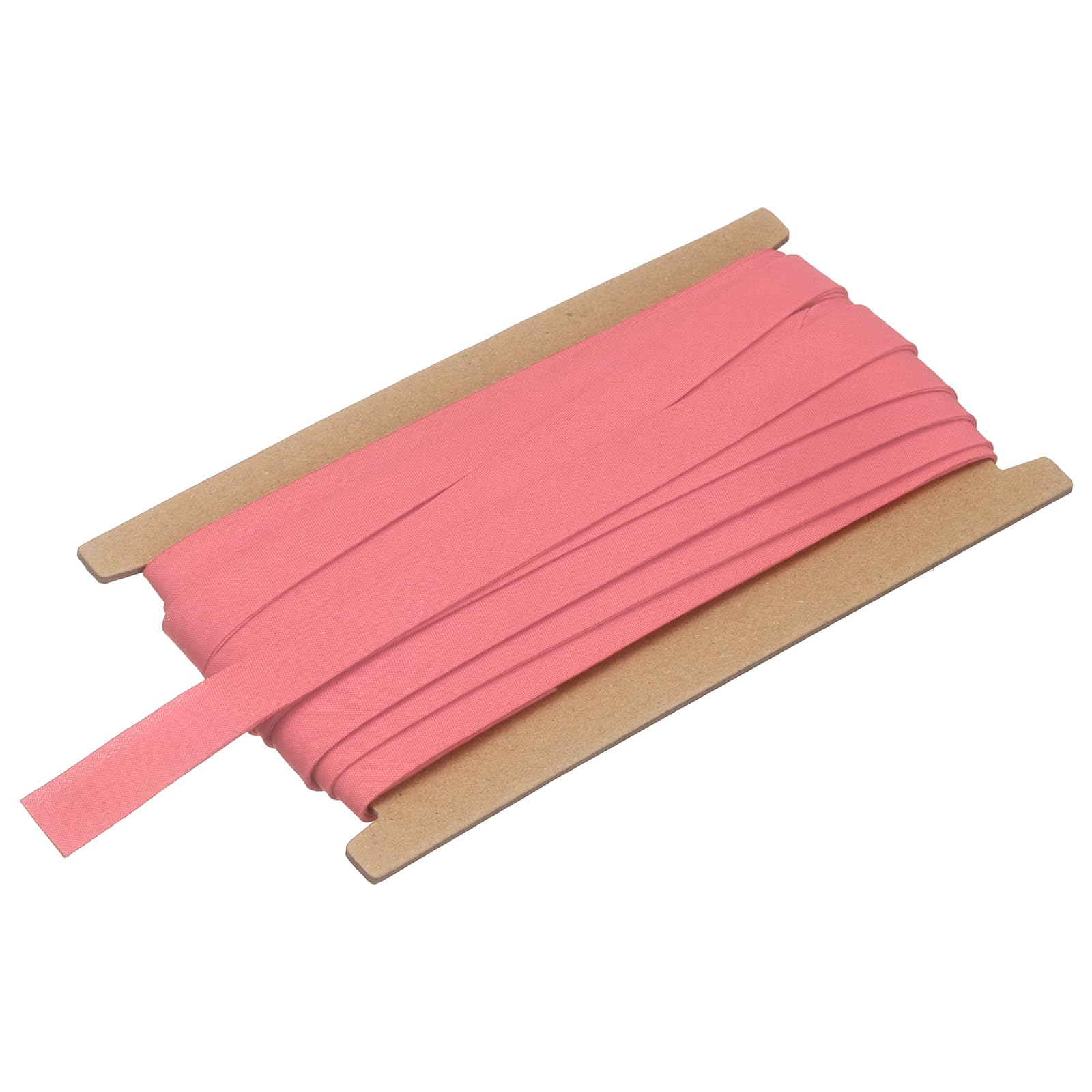 sourcing map 5/8 Inch Double Fold Bias Tape, Polyester Continuous Bulk Bias Tape for Sewing, Seaming Quilting Hemming Binding Crafts (Watermelon Red 10 Yards)