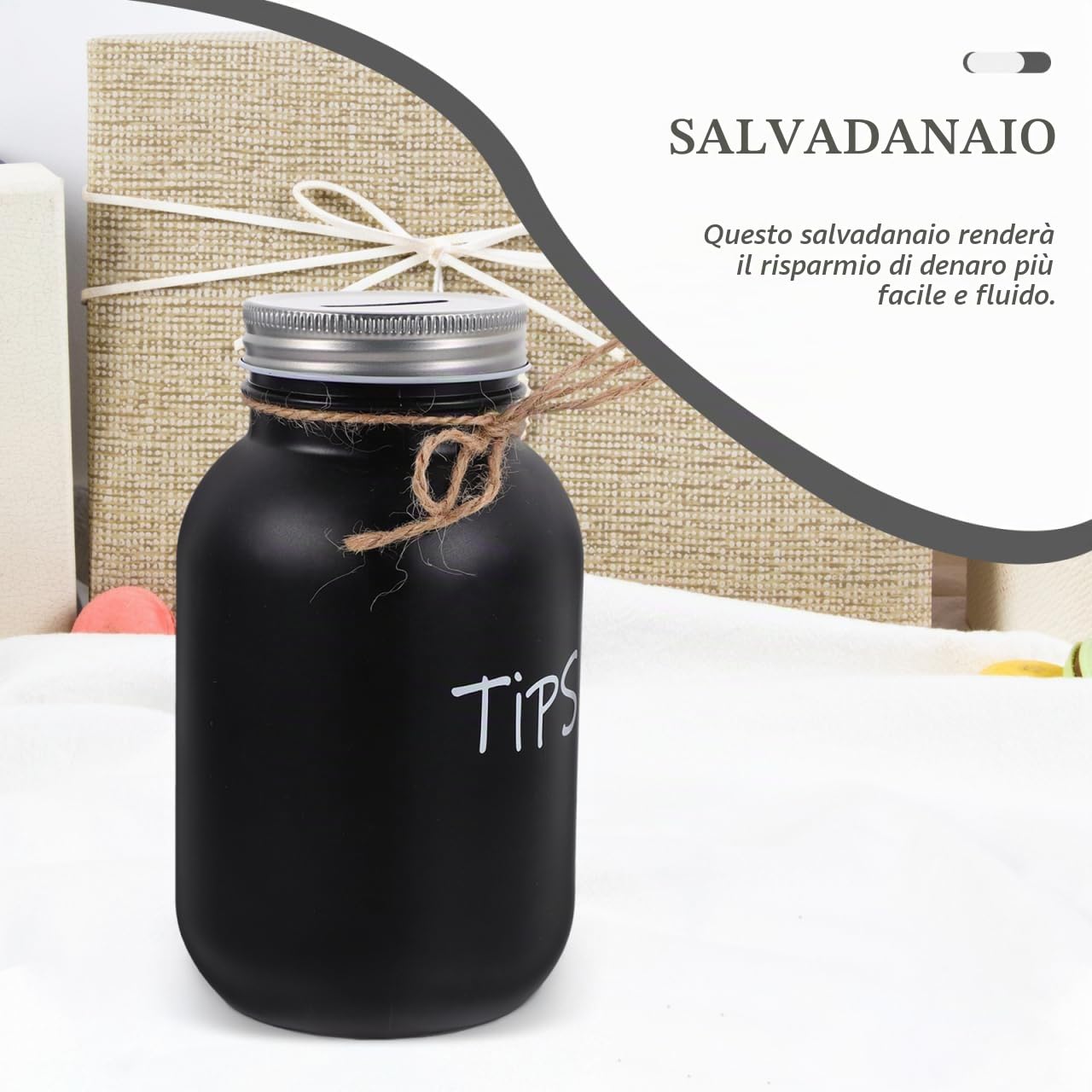 Salvadanaio in Per Adulti - Contenitore Di - Cassa Risparmio in Per Soldi - Design Elegante E Sicuro