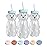 The 730 Project Honey Bear Straw Cup for Babies, 8-oz Honey Bear Cup with Lid, 3-Pack Therapy Learning Honeybear Straw, Baby Bottle Set, Blizzard AQUA