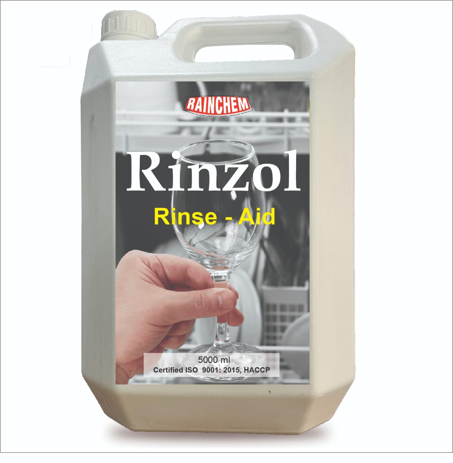 Rinzol Cleaner Liquid Rinse-Aid for Dishwasher, Pack Of 5 Liter