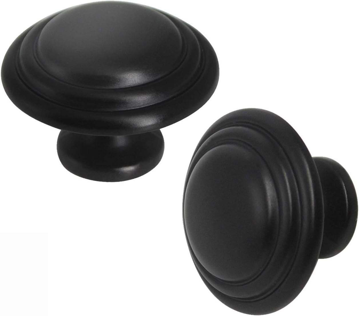 Probrico (20 Pack Single Hole Kitchen Cabinet Knobs in Brushed Nickel Finish,Round 1-1/3 Inch Diameter Cupboard Dresser Pulls,Solid Cabinet Hardware for Bedroom Bathroom