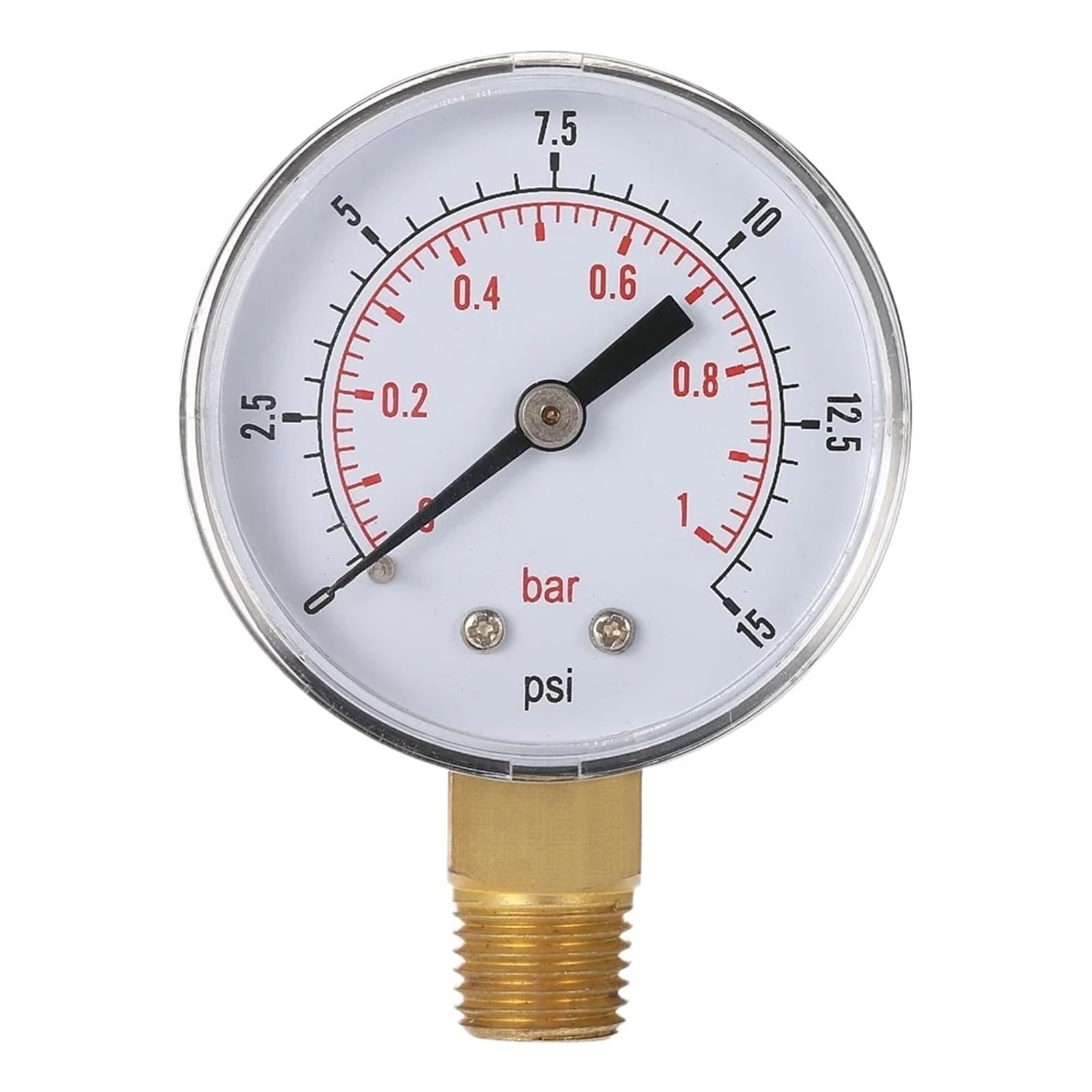 50 mm manometr Pool Spa filtr ciśnieniomierz, ciśnieniomierz 0-60 psi, 0-4 bar, montaż boczny 1/4 cala, gwint rurowy NPT TS-50(TS-50-4bar)