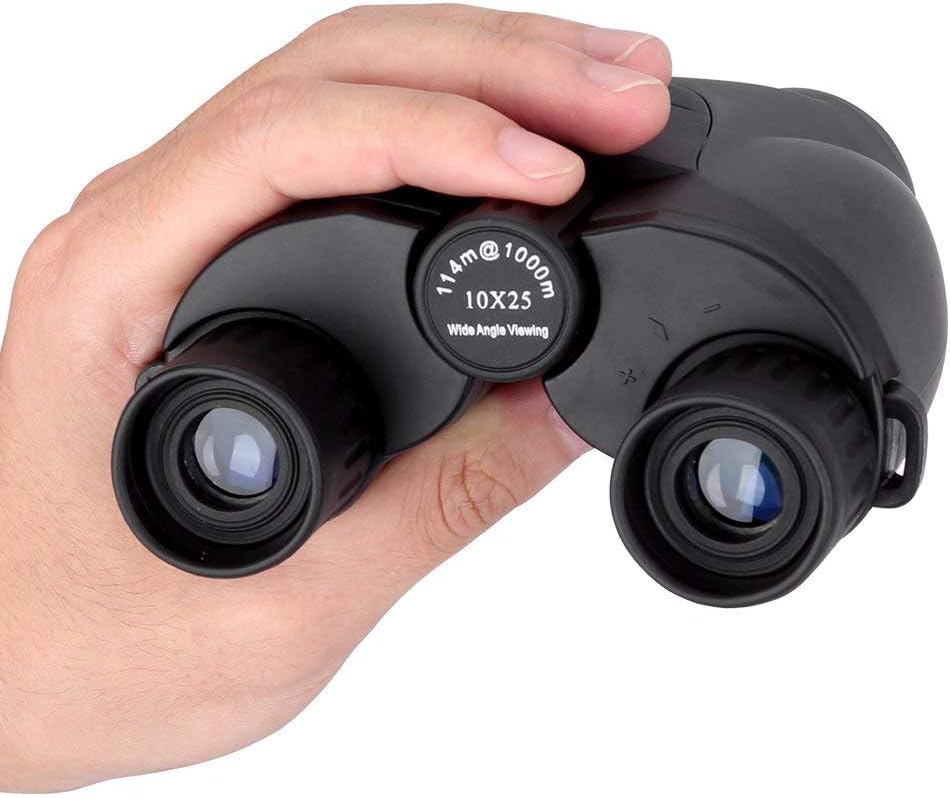 BIJIA Outdoor 10x25 Binoculars, BAK4 Clear Optical Lens for Adult Children Bird Watching, Hunting, Exploring Viewing and Sailing