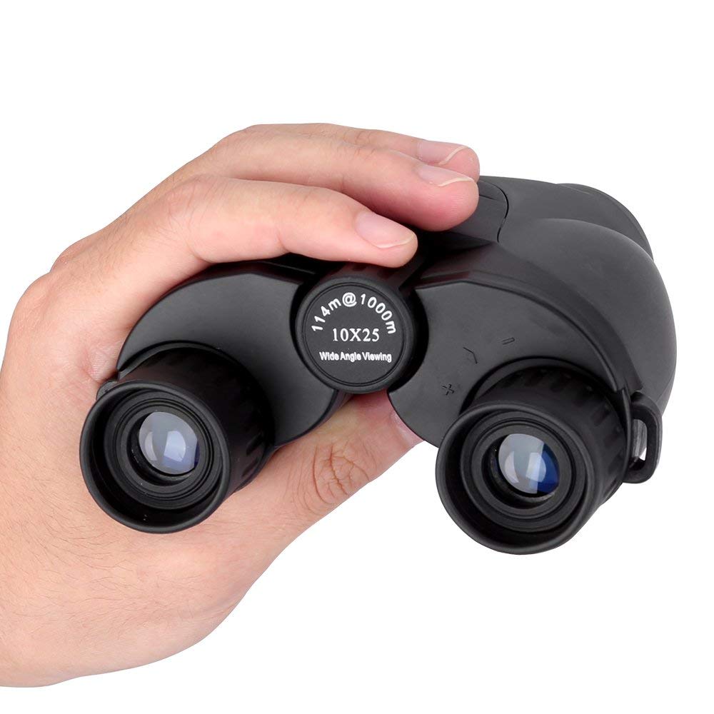 BIJIA Outdoor 10x25 Binoculars, BAK4 Clear Optical Lens for Adult Children Bird Watching, Hunting, Exploring Viewing and Sailing