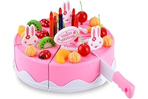 BigNoseDeer Pretend Play Fake Birthday Cake for Kids