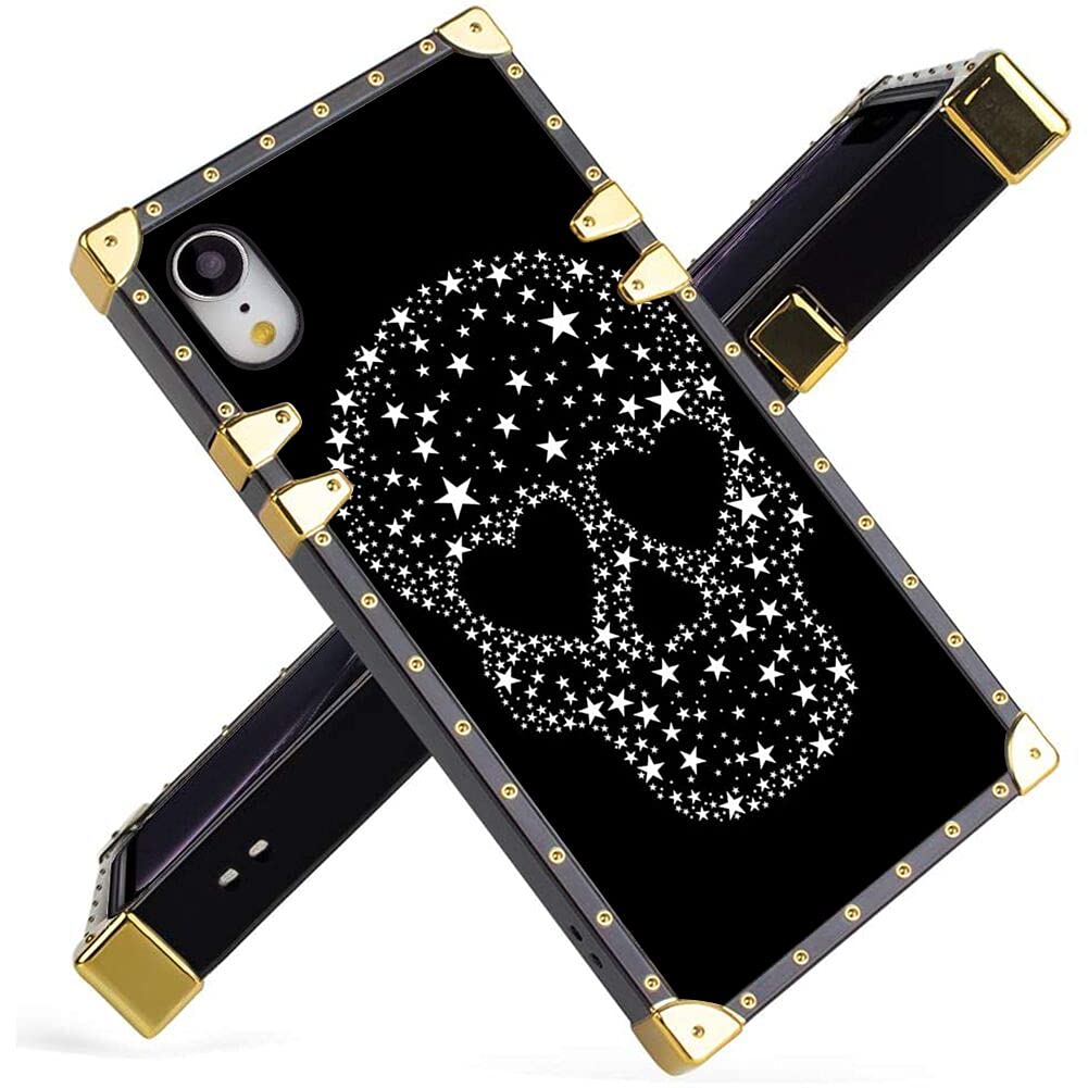 ZHONGXINSW Designed Case for iPhone Xr Case with Stars Skull