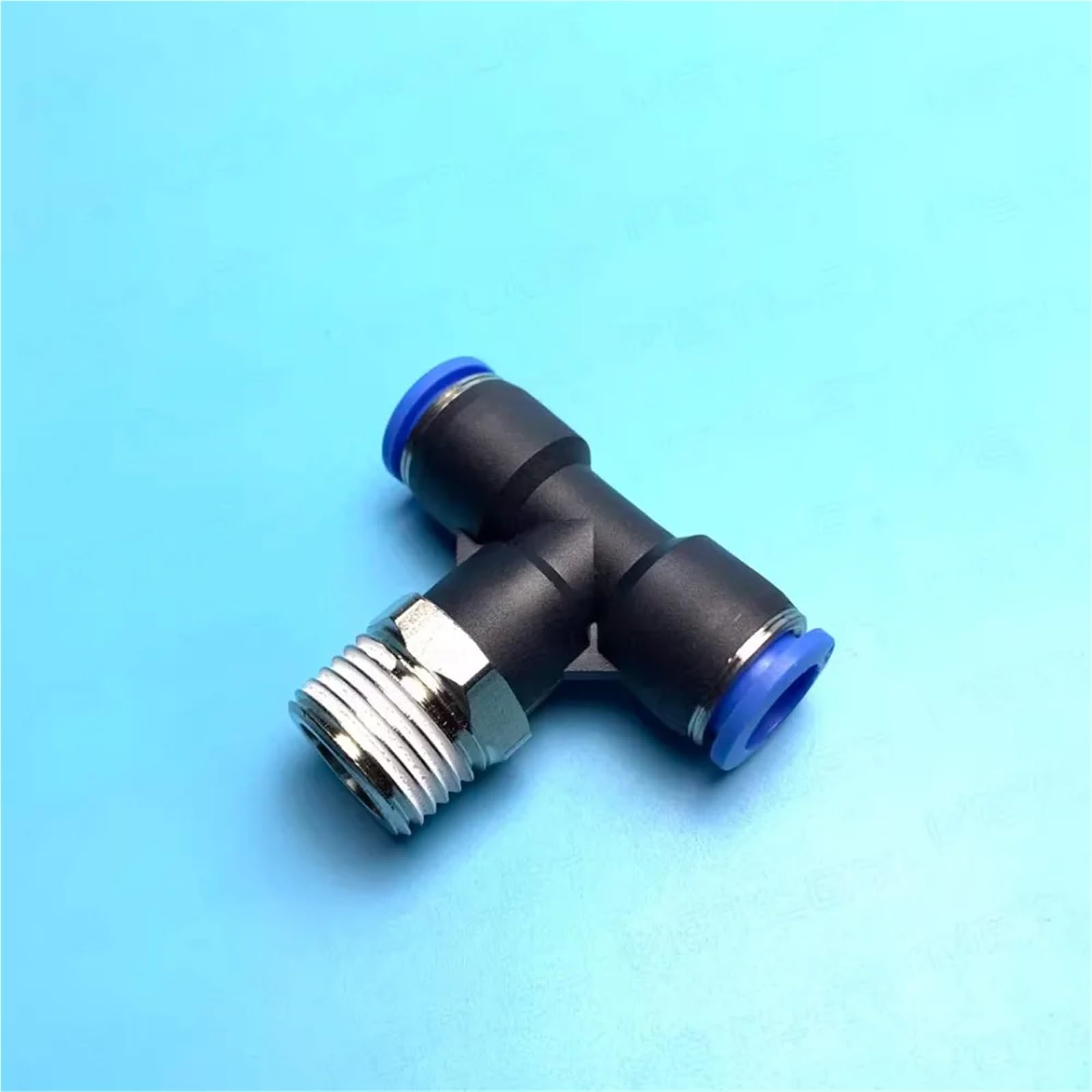 Conector en T neumático de 12mm y 1/4 de latón de 3 vías con conexión rápida