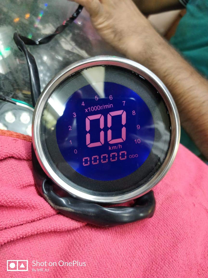 JT Auto Royal Enfield Colourful Digital Speedometer with Fuel Indicator