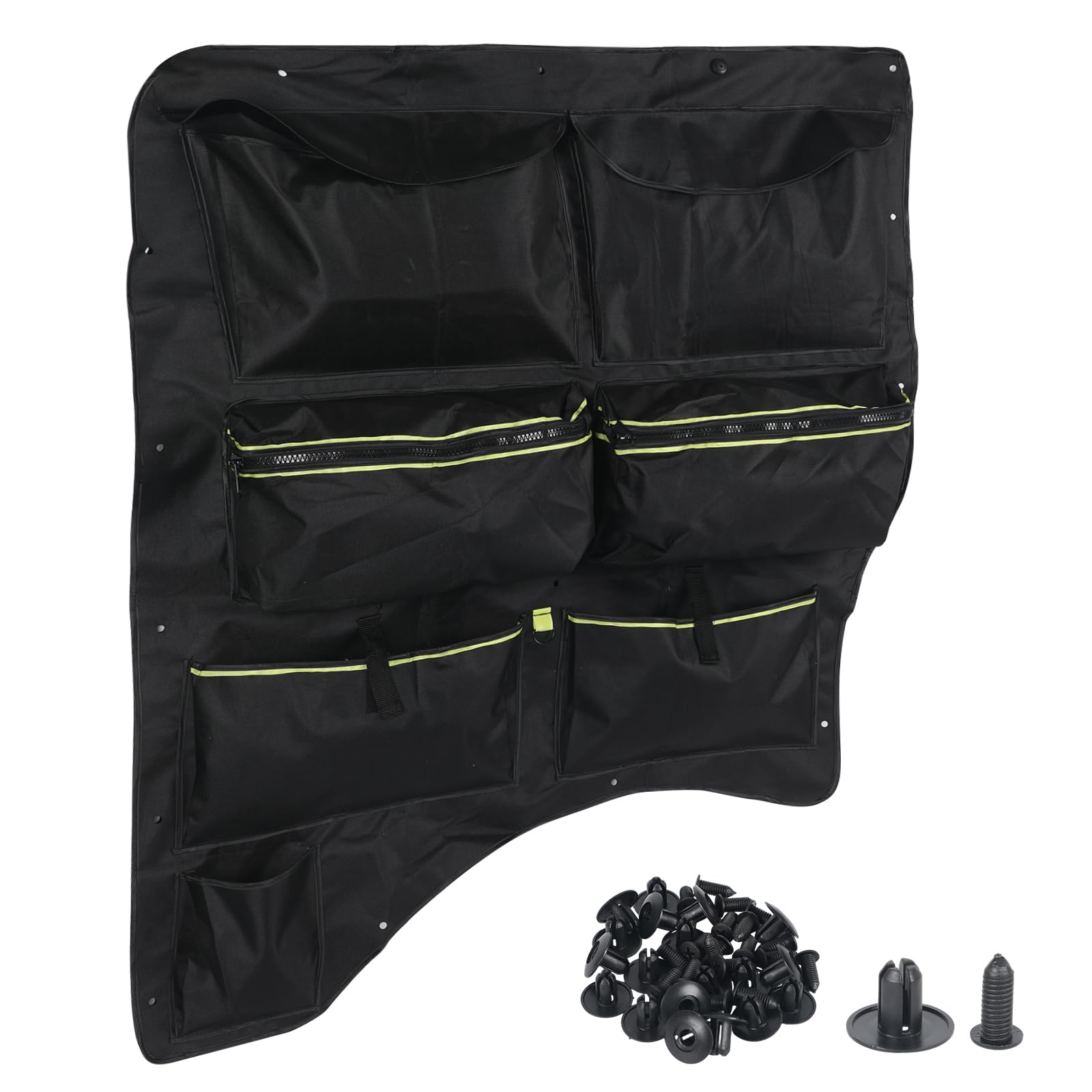 Bolsa de ventana para VW T5, T6, T6.1 Transporter, compartimento de almacenamiento en la ventana trasera para el lado del conductor, bolsa de almacenamiento de pared con varios compartimentos, gran