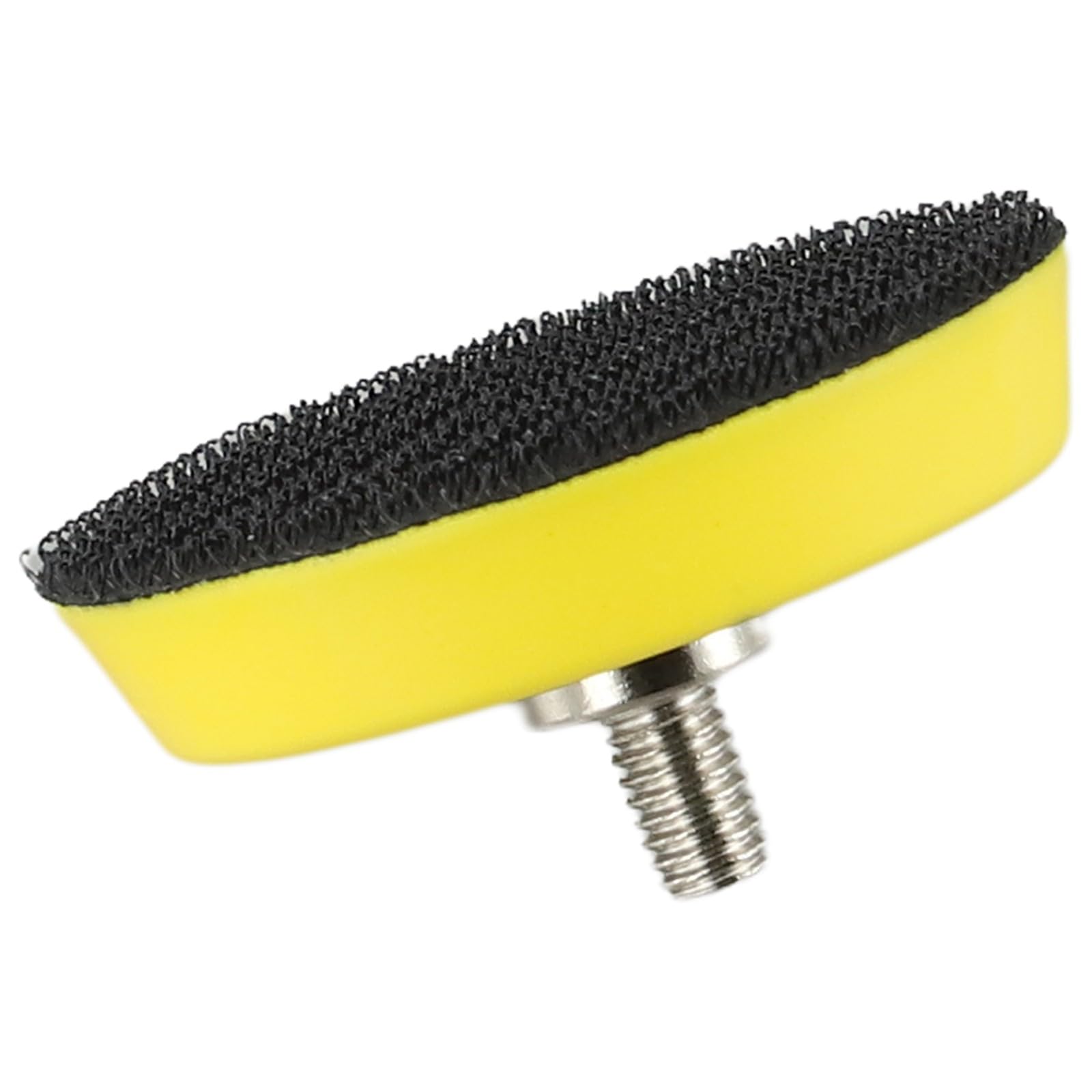 Platorelli abrasivi e lucidanti, 50 mm, filettatura M6, 12000 giri/min, per levigatrici ad aria e carta vetrata adesiva, confezione da 10, colore: giallo