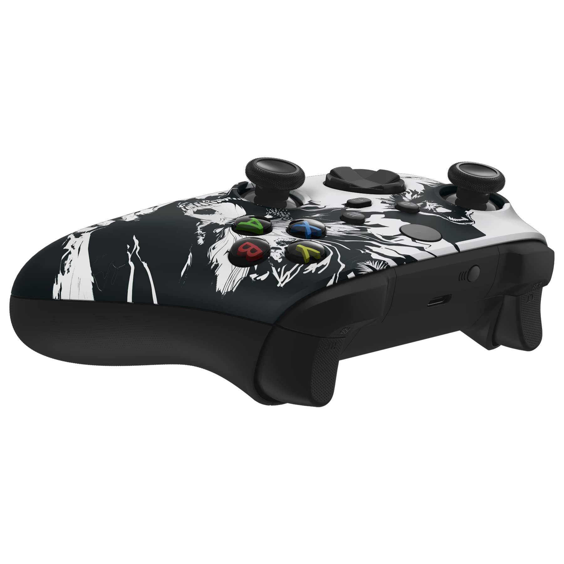 eXtremeRate Replacement Shell for Xbox Series X & S Controller - Unleash Your Style - New Wolve Soul Custom Acessories Skin Front Housing Cover for Xbox Core Controller Wireless [Control NOT Included] — view 6