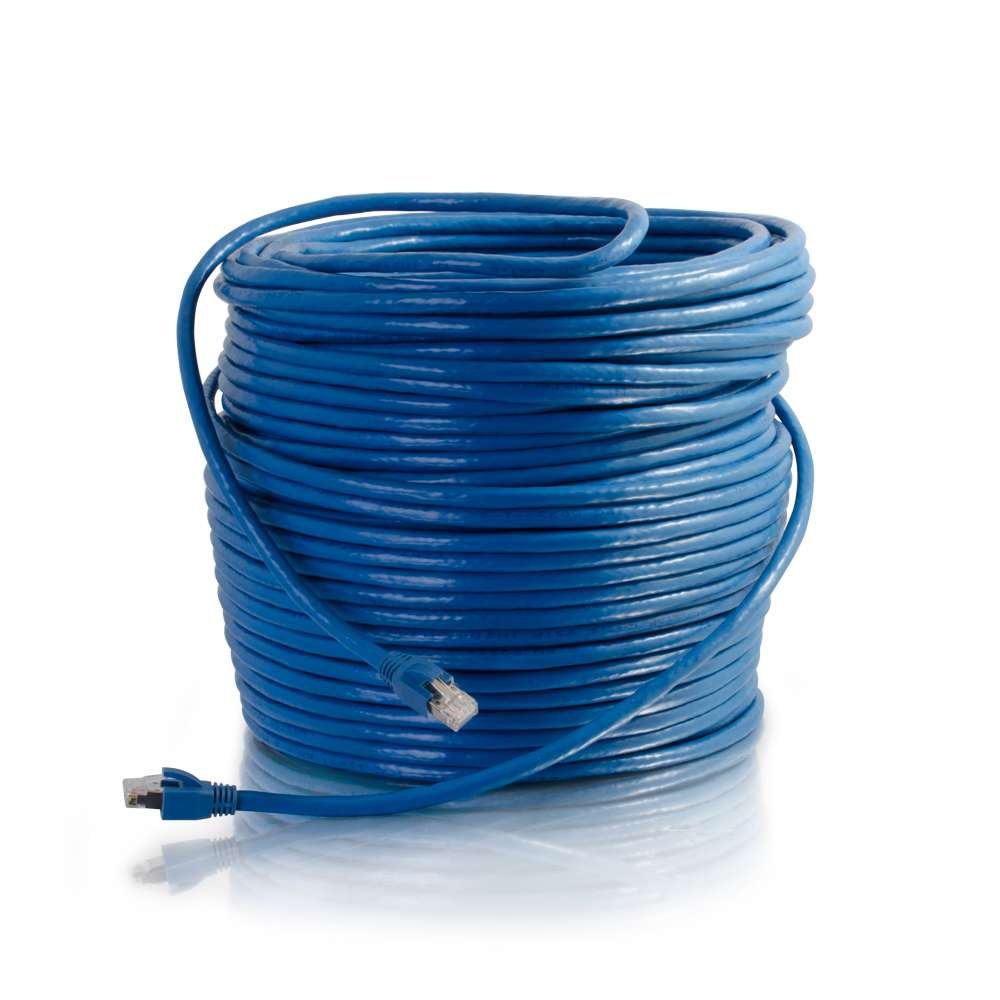 75ft Cat6 Snagless Solid Shielded Ethernet Network Patch Cable - Blue