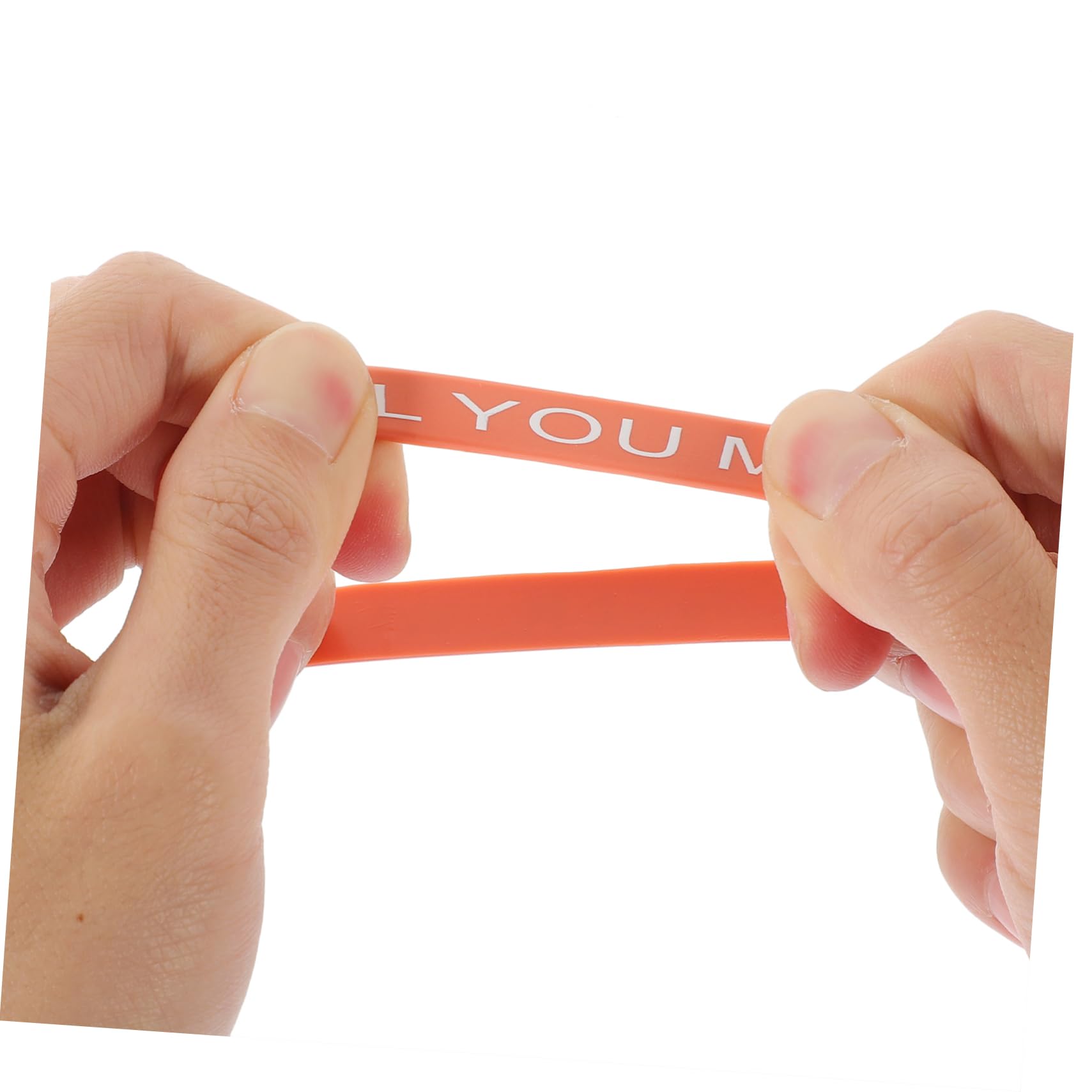 iplusmile Lot de 100 Bracelets en Silicone Élastique Unisexes Affirmations Positives, Matériau Souple et Coloré pour Motivation et Inspiration Quotidienne