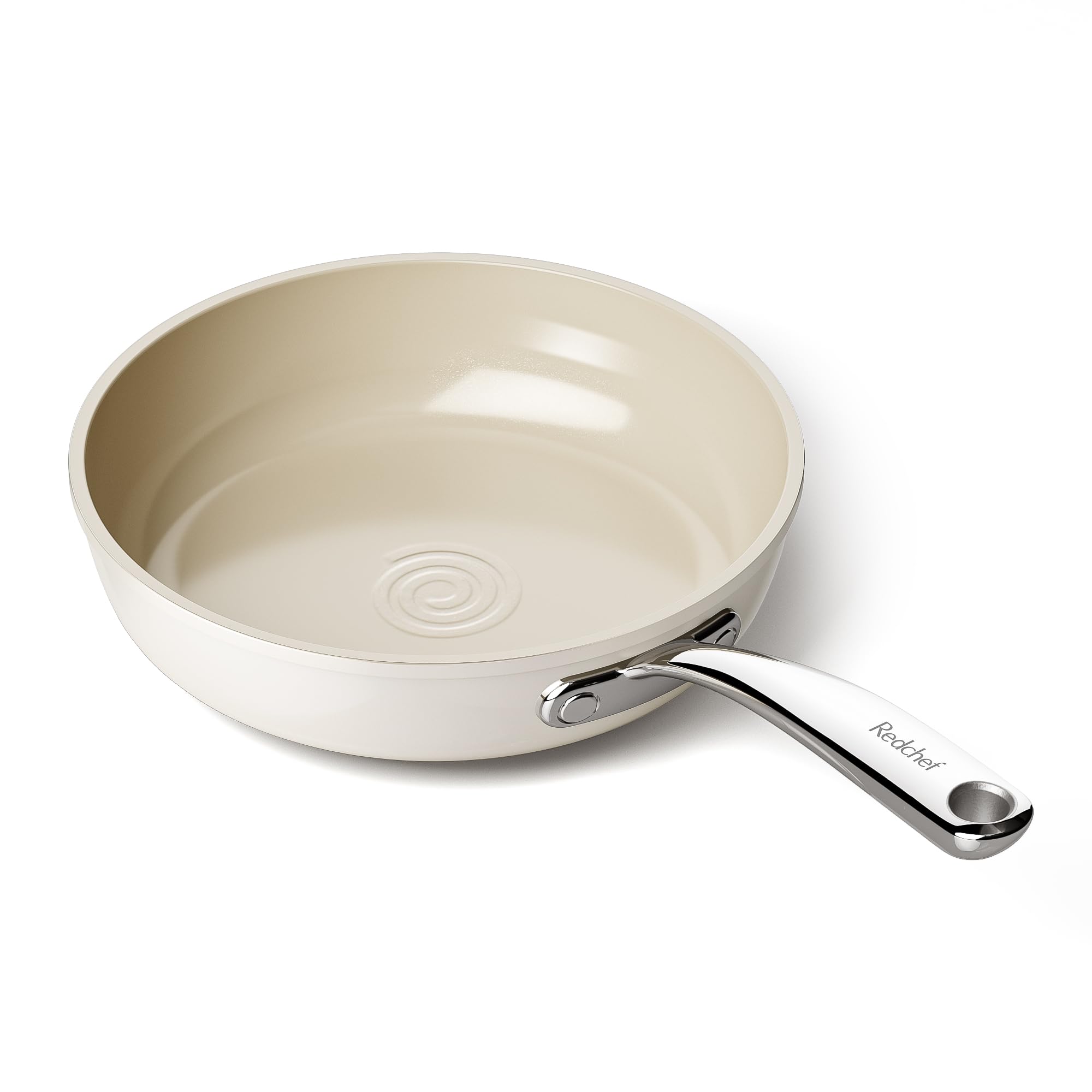 Redchef Patelnia 20 cm, ceramiczna nieprzywierająca, patelnia 20 cm, powłoka ceramiczna, do wszystkich rodzajów kuchenek, nie zawiera PTFE, PFAS, nie zawiera PFOA, nadaje się do kuchenek