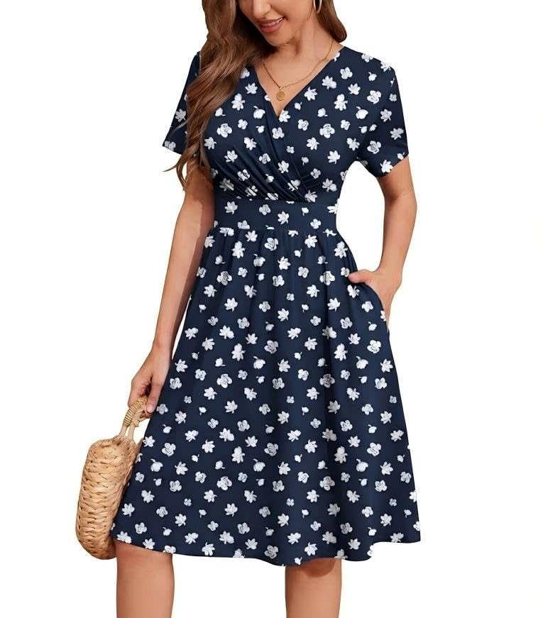 Image of Heymoments Short Sleeve Summer Dress for Women