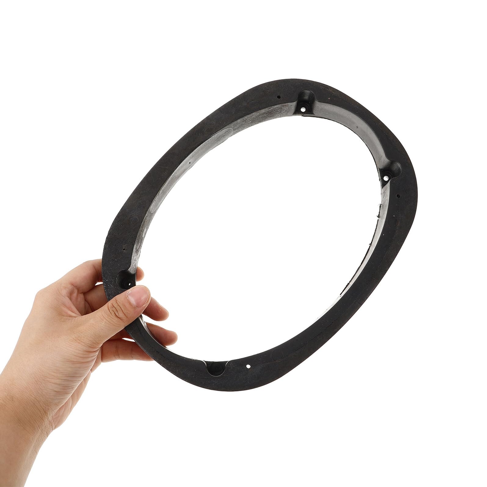 Ovale 6x9 Lautsprecher Dichtungsringe aus Kunststoff 4 Stück Schwarz