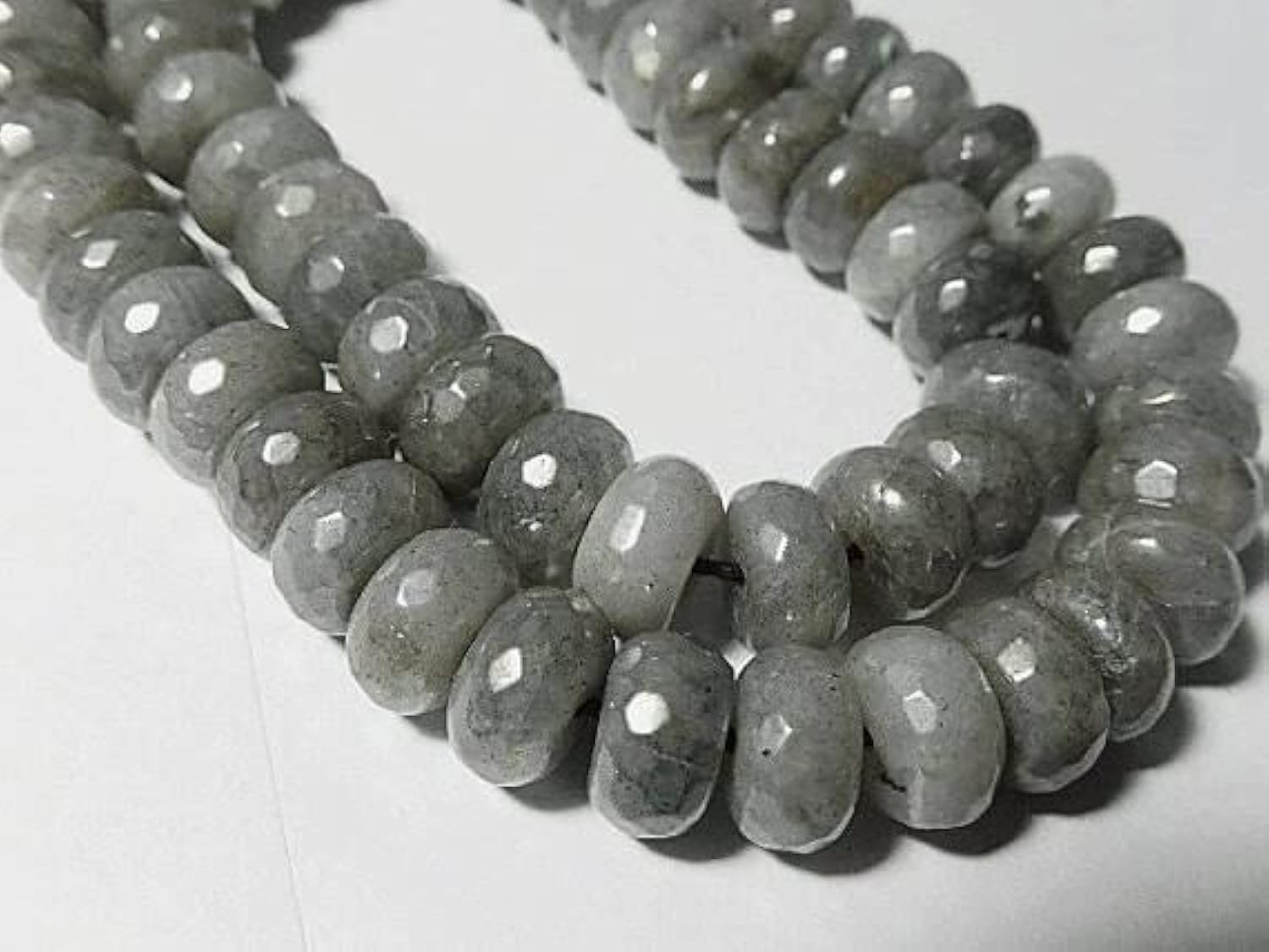 Perles de labradorite naturelle en rondelles facettées de 10mm pour bijoux