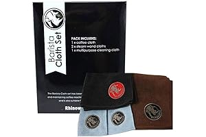 Rhinowares 2-Pack 100% Cotton Barista Cloths - Luxury Grade - Lint Free...