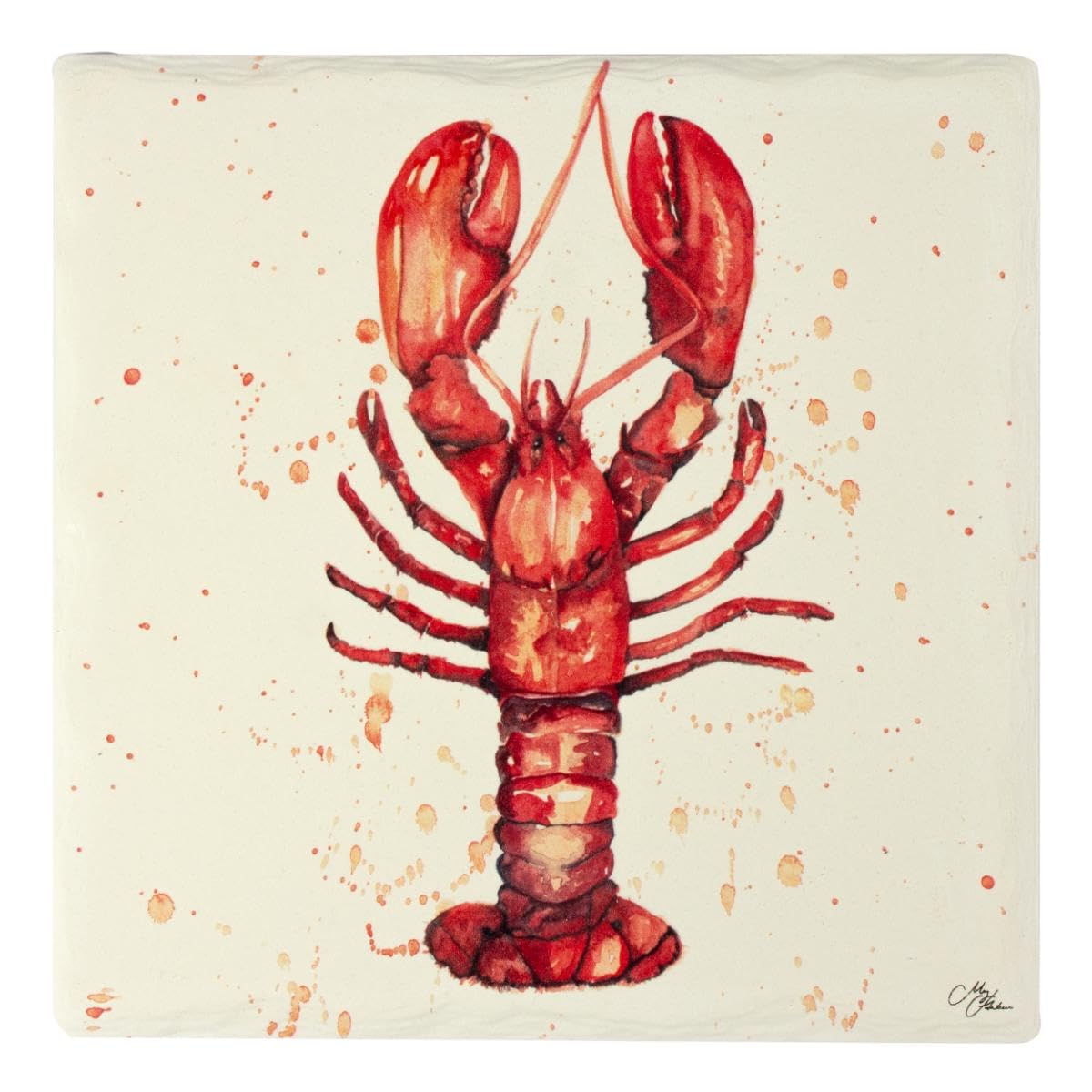 Nauticalia Meg Hawkins Lobster Trivet Pot Rest, 16x16cm, Red