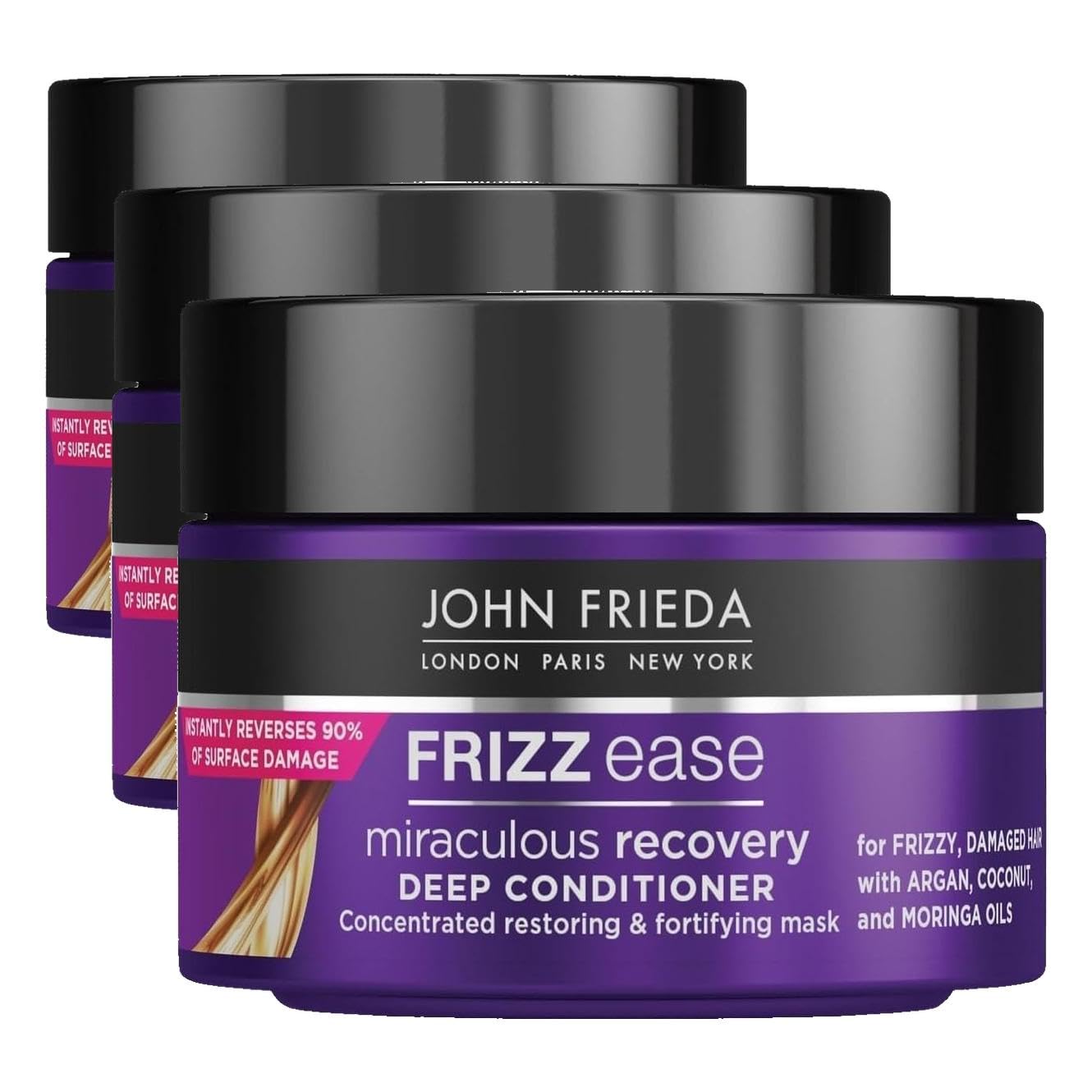 John Frieda Frizz Ease Miraculous Recovery Mucizevi Onarım Saç Bakım Maskesi 250 ml (3 paketi)