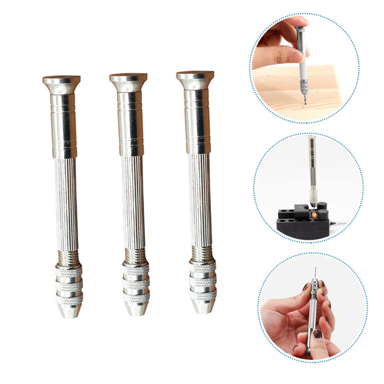 jojofuny 12piezas Taladro Manual Mini Para Perforación De Herramienta De Carving De Alta Precisión Para y Modelismo Para Hacer Walnut y Bodhi
