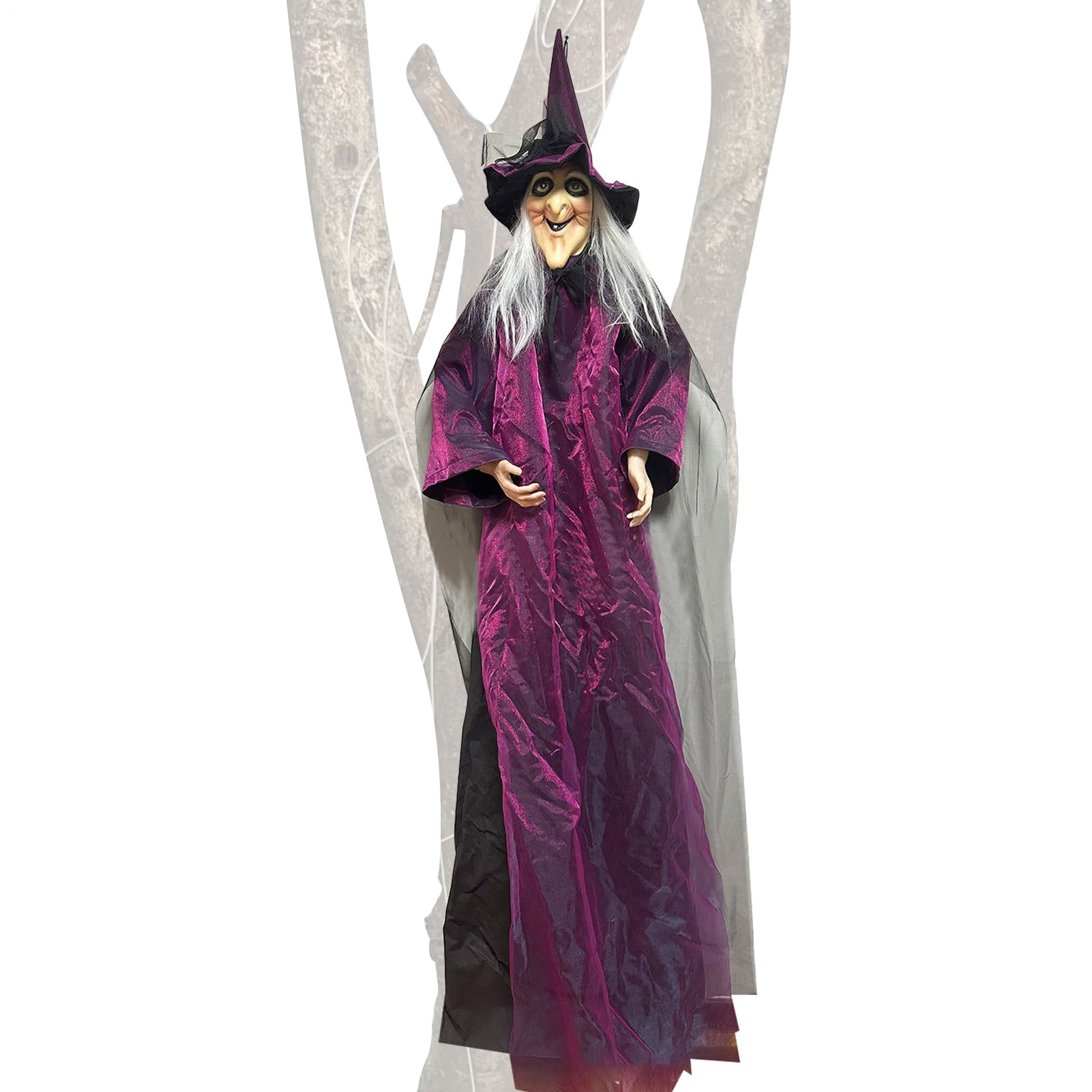 Dekoracje Halloween Upiorne Akcesoria Świąteczne Ze Świecącymi Oczami | Nawiedzony Dom Rekwizyty Dźwiękowa Do Drzwi Wejściowych, Ogrodzeń I Imprez W Nawiedzonym Domu
