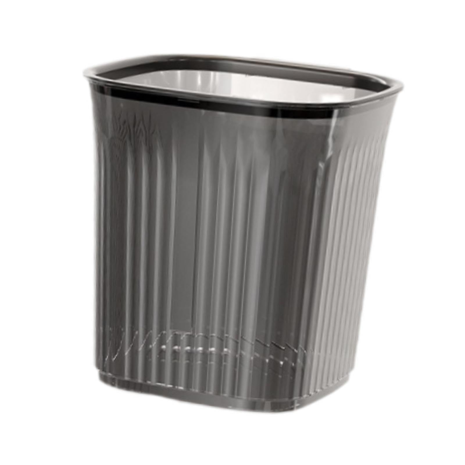 Waste Paper Bin Open Top Ice Bucket Rubbish Bin for Bathroom Bedroom Kitchen S Back-image-37
