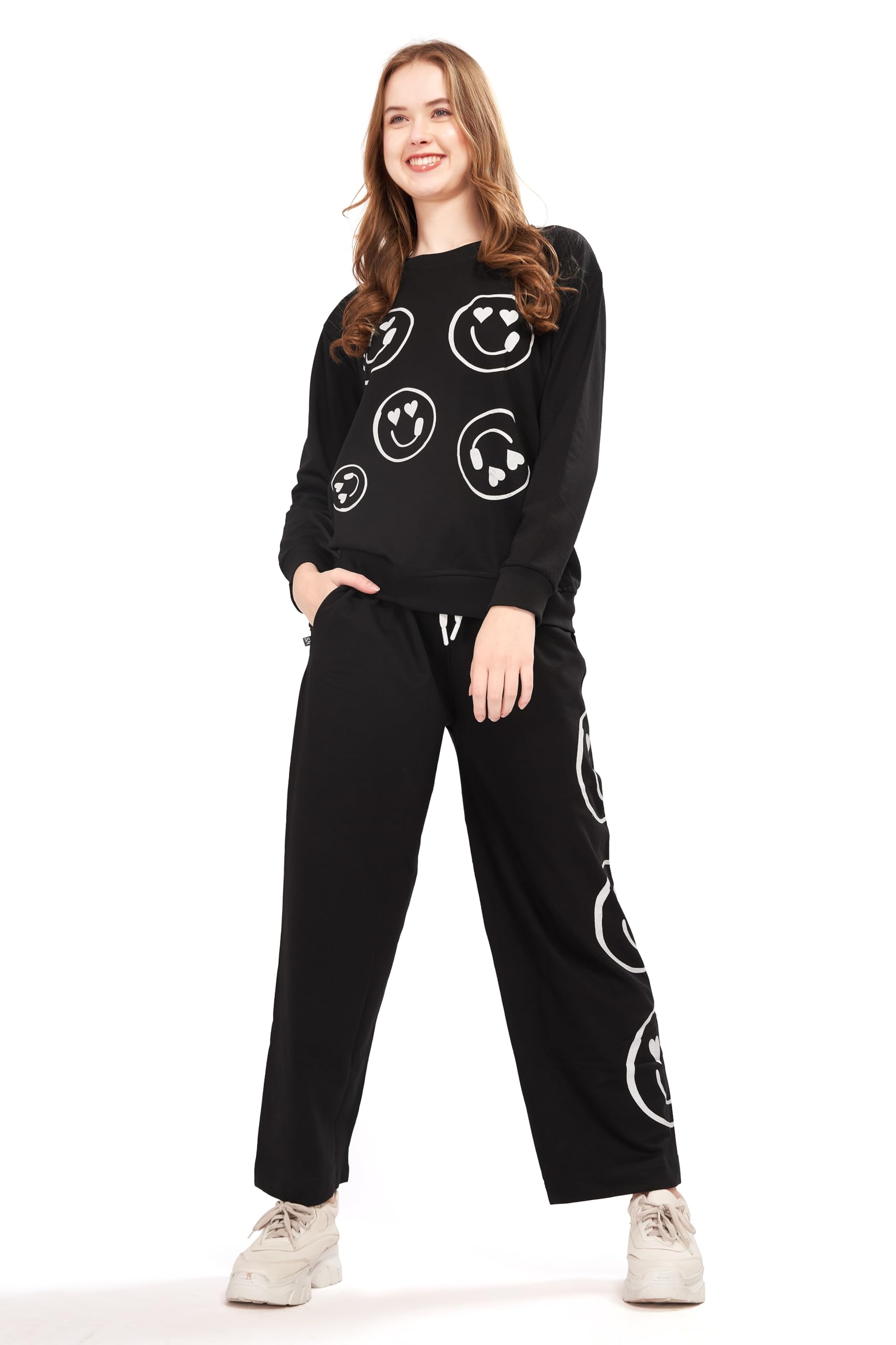 Women's Sweatshirt and Joggers Set Track suit 425-image-35