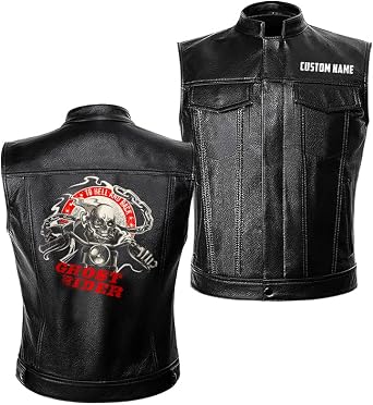 Leather Vest Jacket Coat 