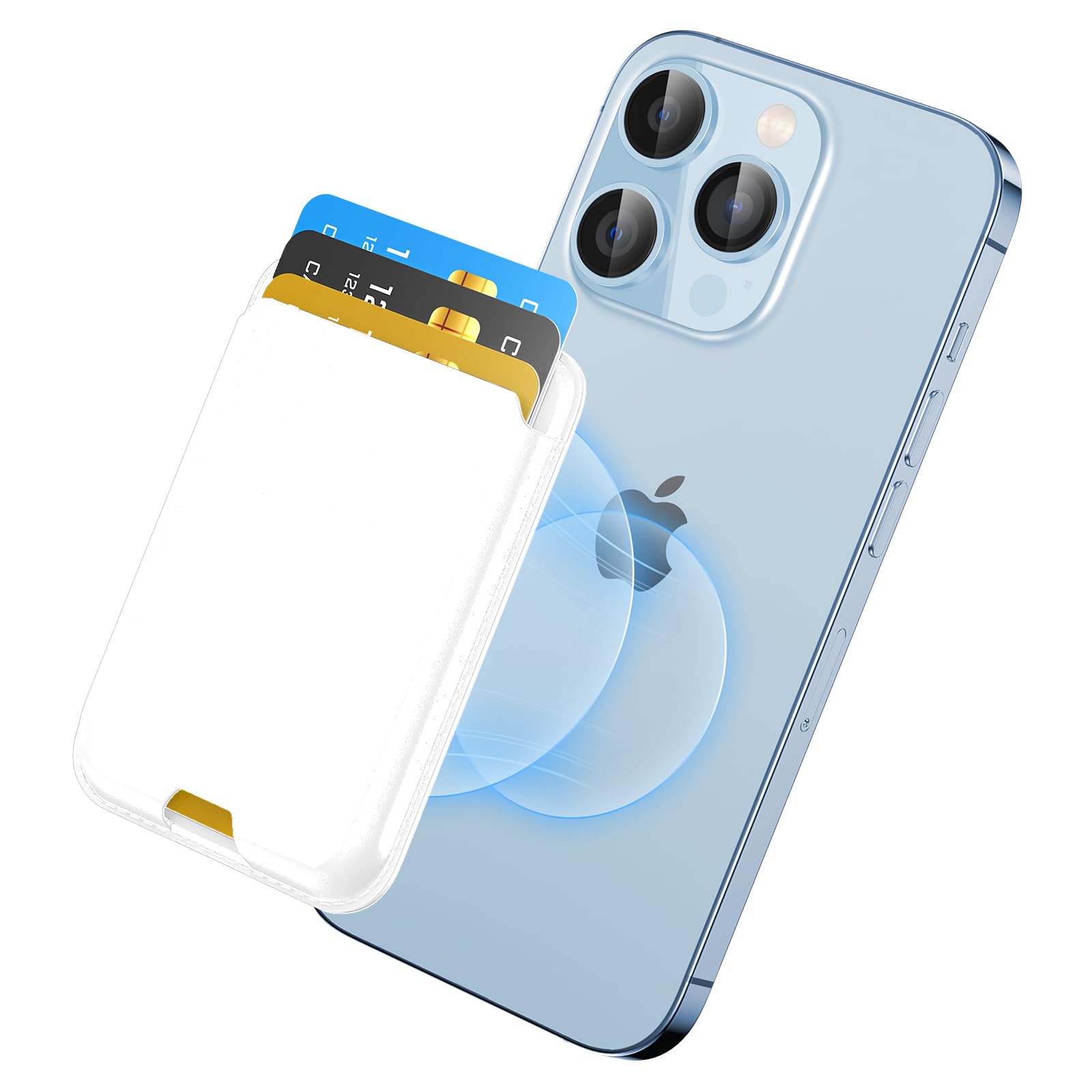 ZoyiNsgu Magnetic Wallet Card Holder intended for Apple iPhone with Magsafe, Wallet for iPhone 17 16 15 14 13 12 Pro Max Air Plus Mini Series, Mag 3