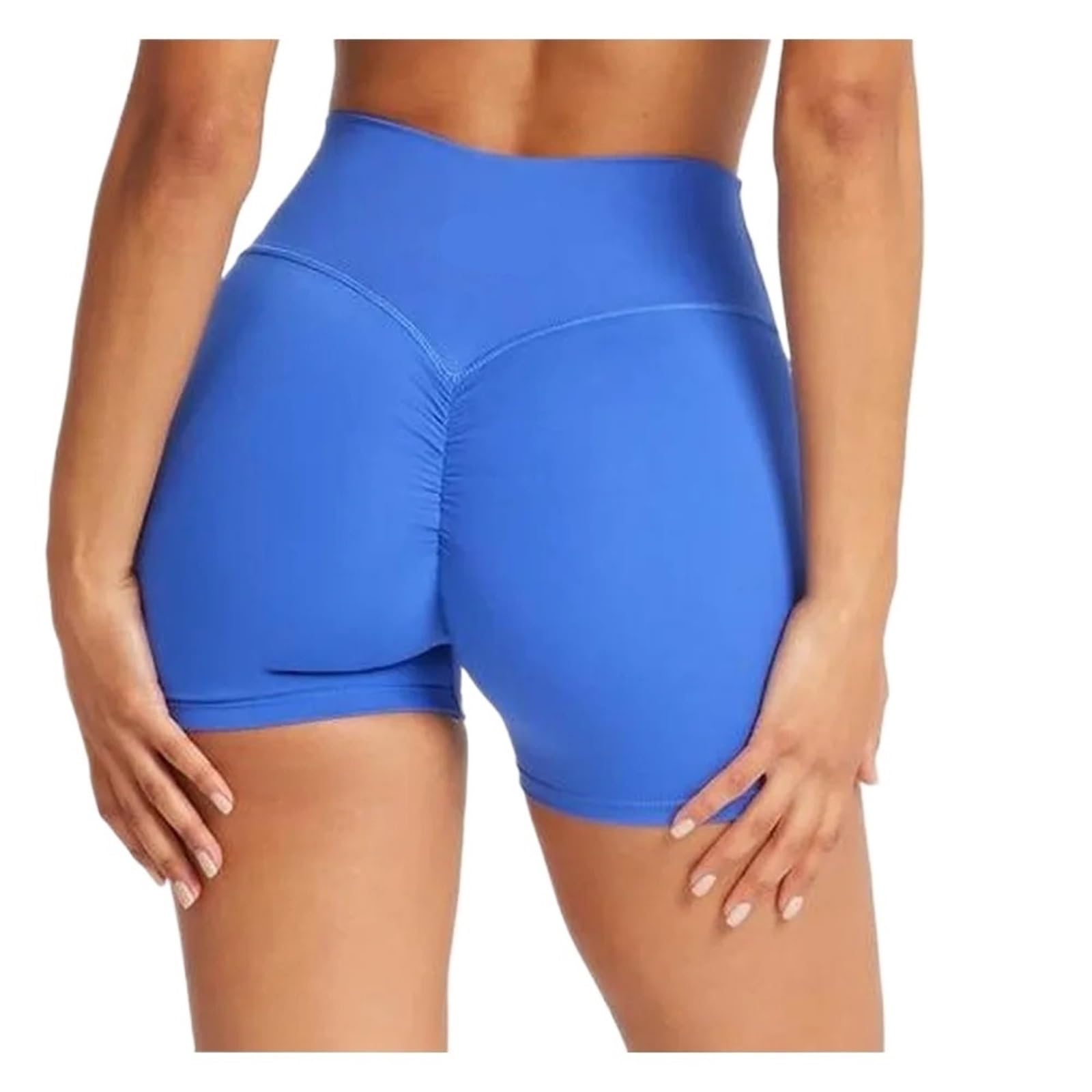 Donne Short da Ginnastica Pantaloncini da Yoga Traspiranti da Donna, Senza Cuciture, for Allenamento e Palestra, Elasticizzati e con Glutei Scrunch