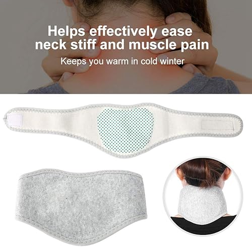 Miniatura 4 de Calentador de cuello con turmalina, terapia de salud magnética autocalentamiento de calor profundo masajeador de cuello infrarrojo protección de
