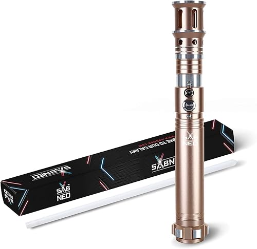 Light Saber SABNEO V7 Colores Cambiables Oscilación Suave y Sables de Luz de Duelo de Sonido RGB 10 Efectos de Sonido