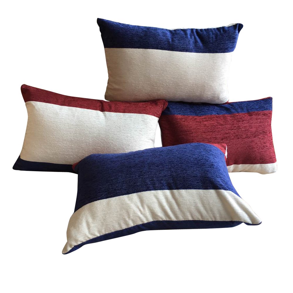 ENJOY 11 Cushion Cover Decorative Throw Pillow Case,Pack of four 12x18(30CMx45CM) Red