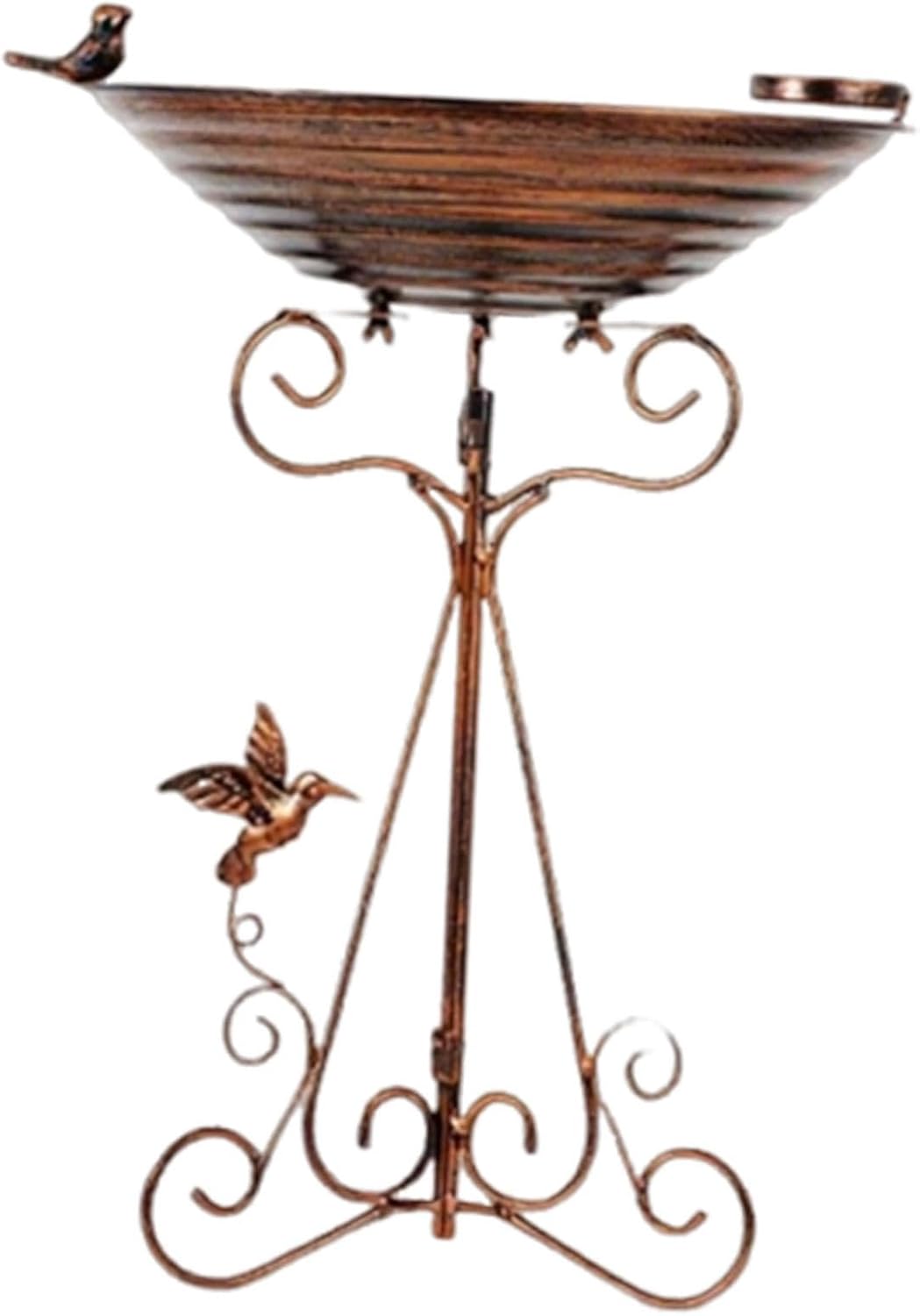 Bird Bath Feeder Bowl Pedestal Bird Bath Tripod Stand for Outdoor Garden